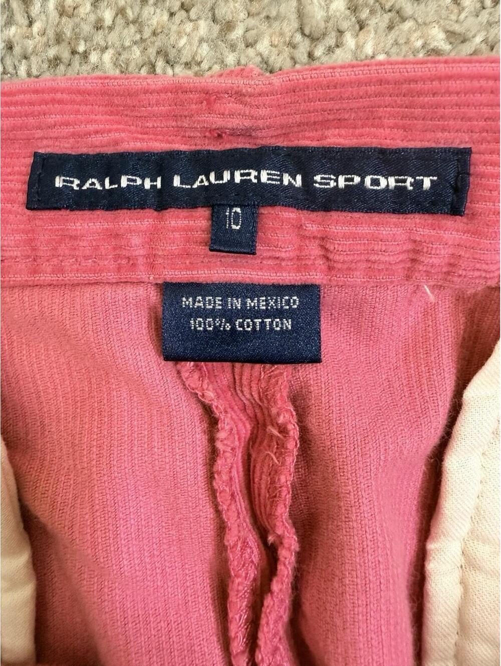Ralph Lauren Sport Women's Pink Corduroy Skirt Size 10 - Picture 3 of 13